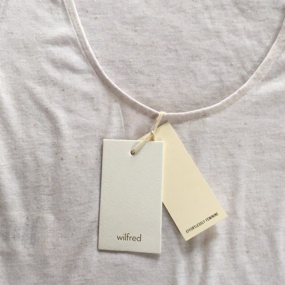 Wilfred Tops - ☀️WILFRED ARIZIA NWT “Heather White”Crop Top
